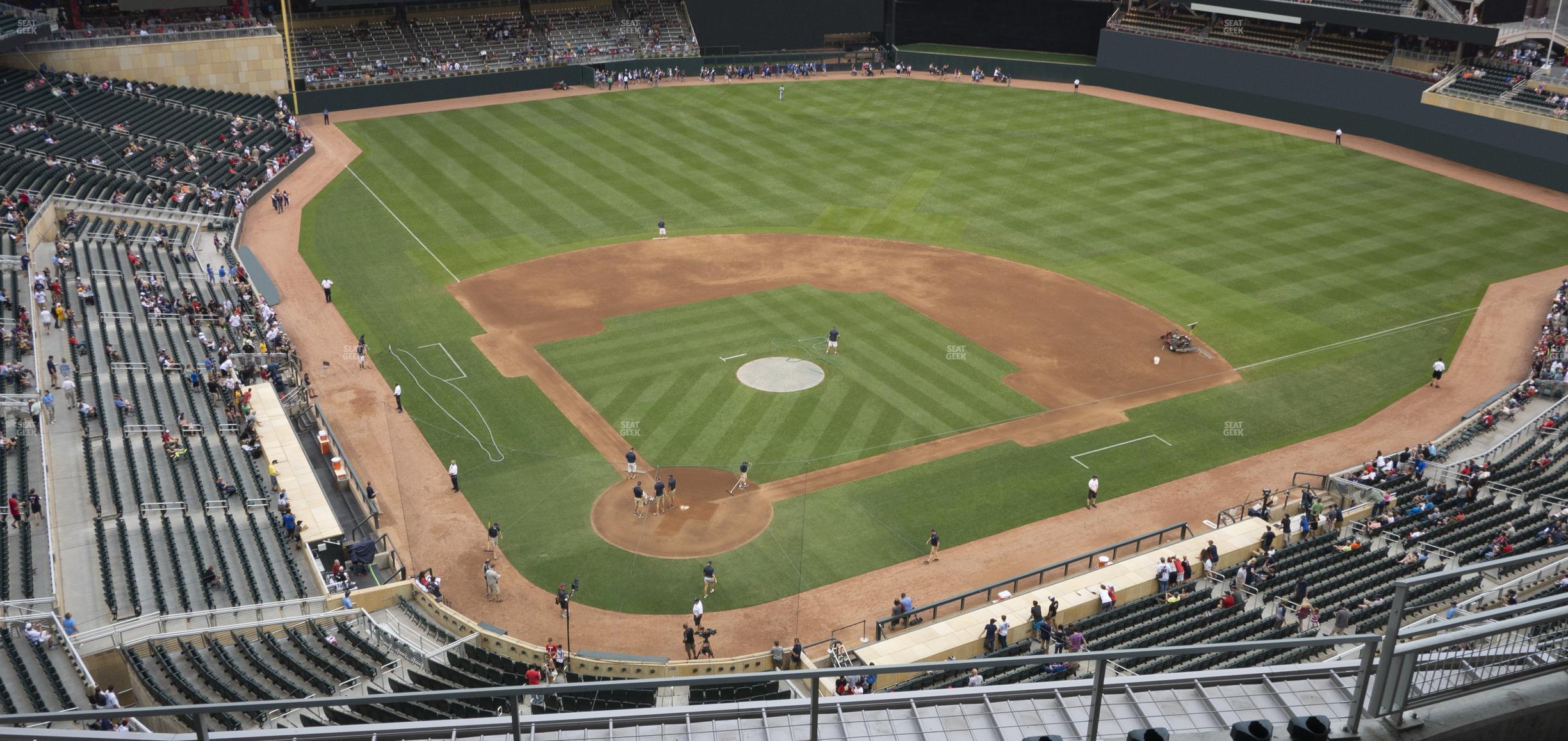 Seating view for Target Field Section 313