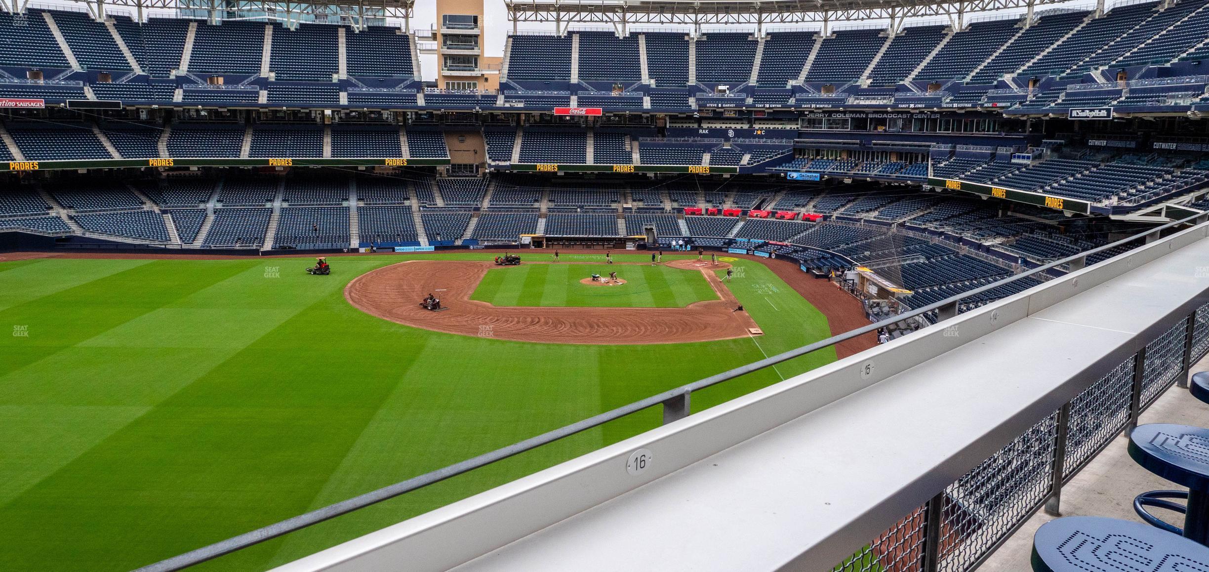 Seating view for Petco Park Section Wm Rail