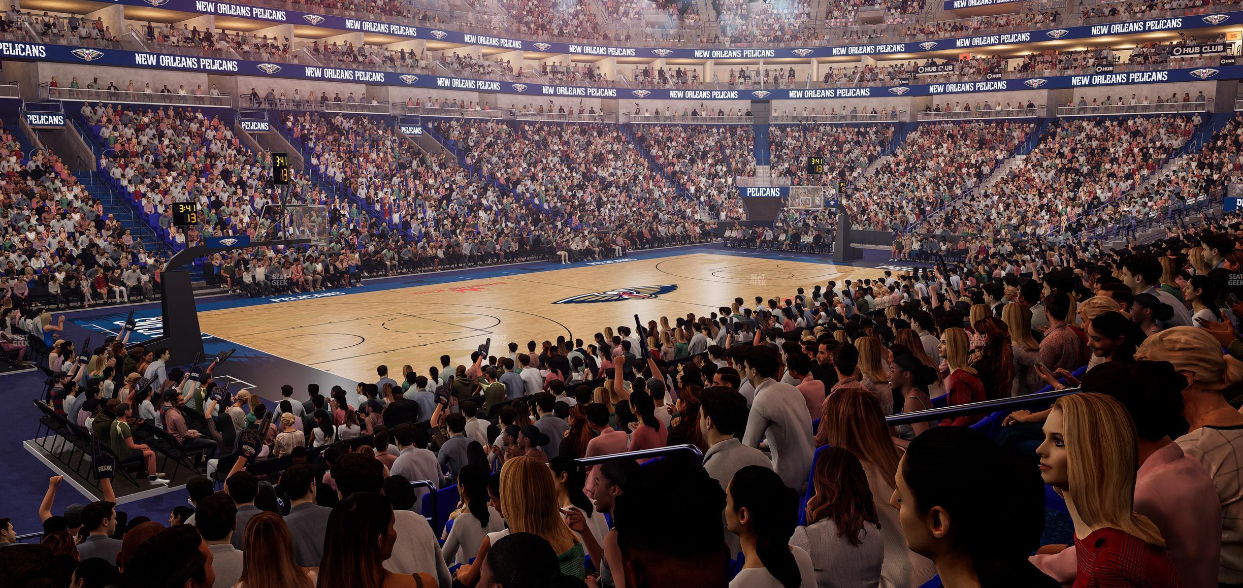 Seating view for Smoothie King Center Section 103