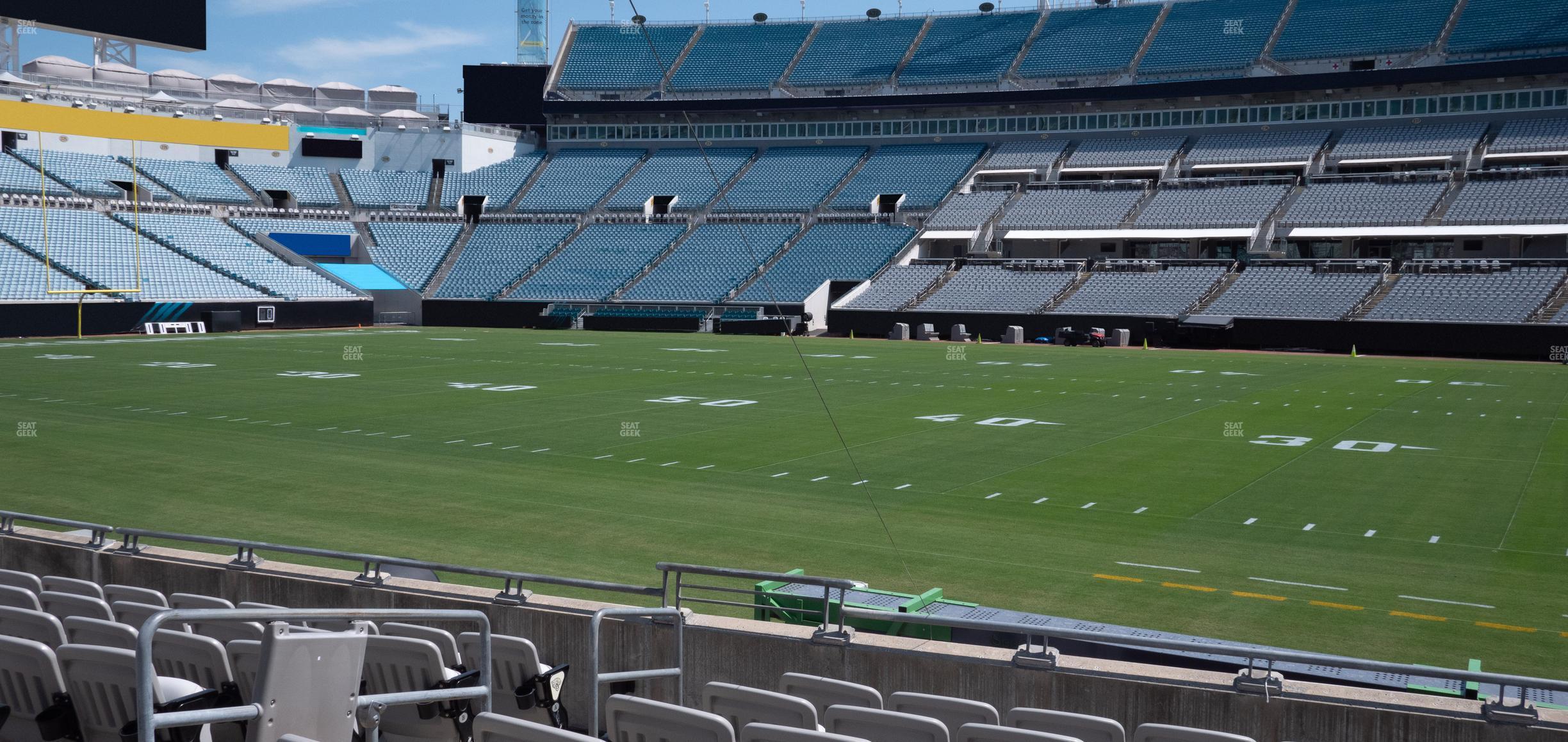 Seating view for EverBank Stadium Section Gallagher Club 7