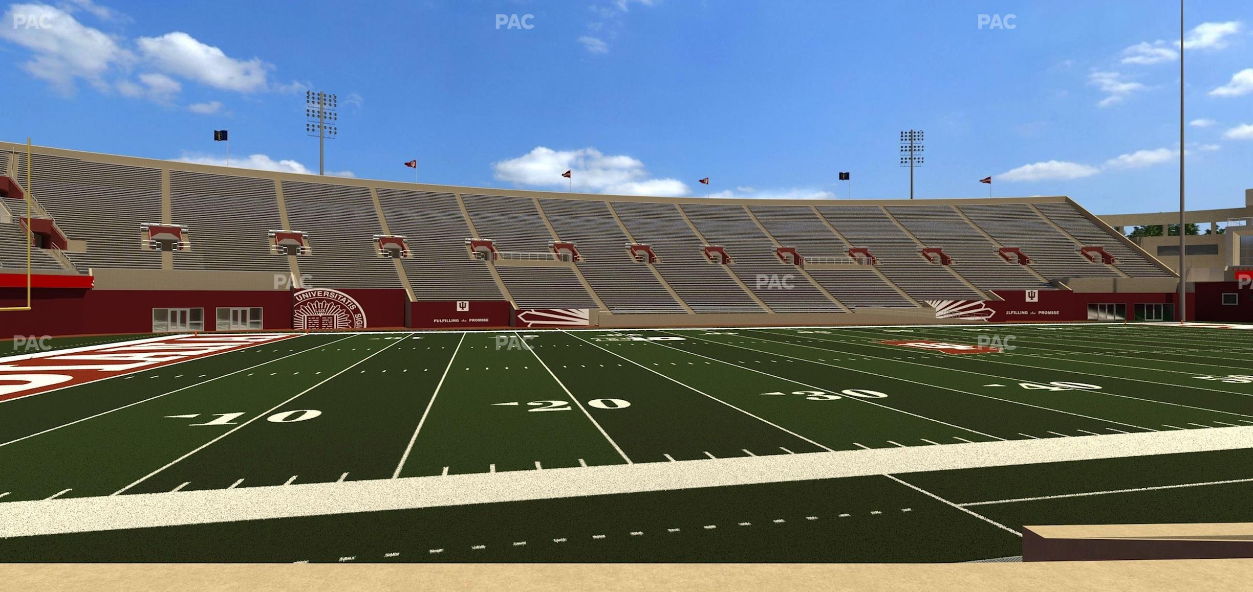 Seating view for Memorial Stadium - Indiana Section 9