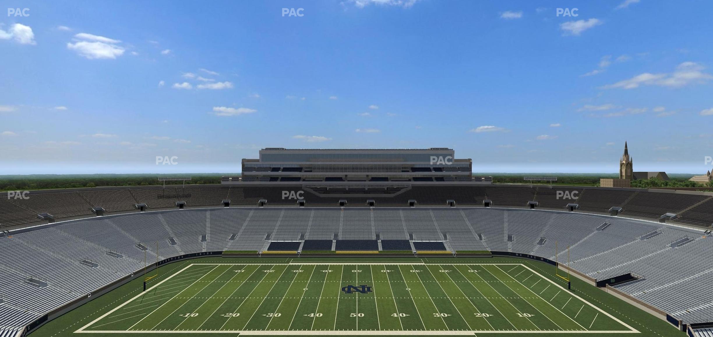 Seating view for Notre Dame Stadium Section Corbett Club 807