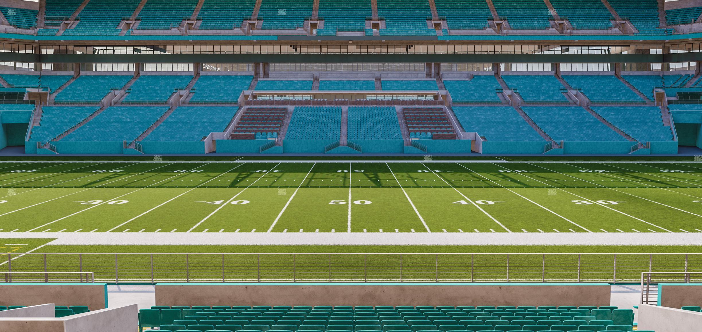 Seating view for Hard Rock Stadium Section 118