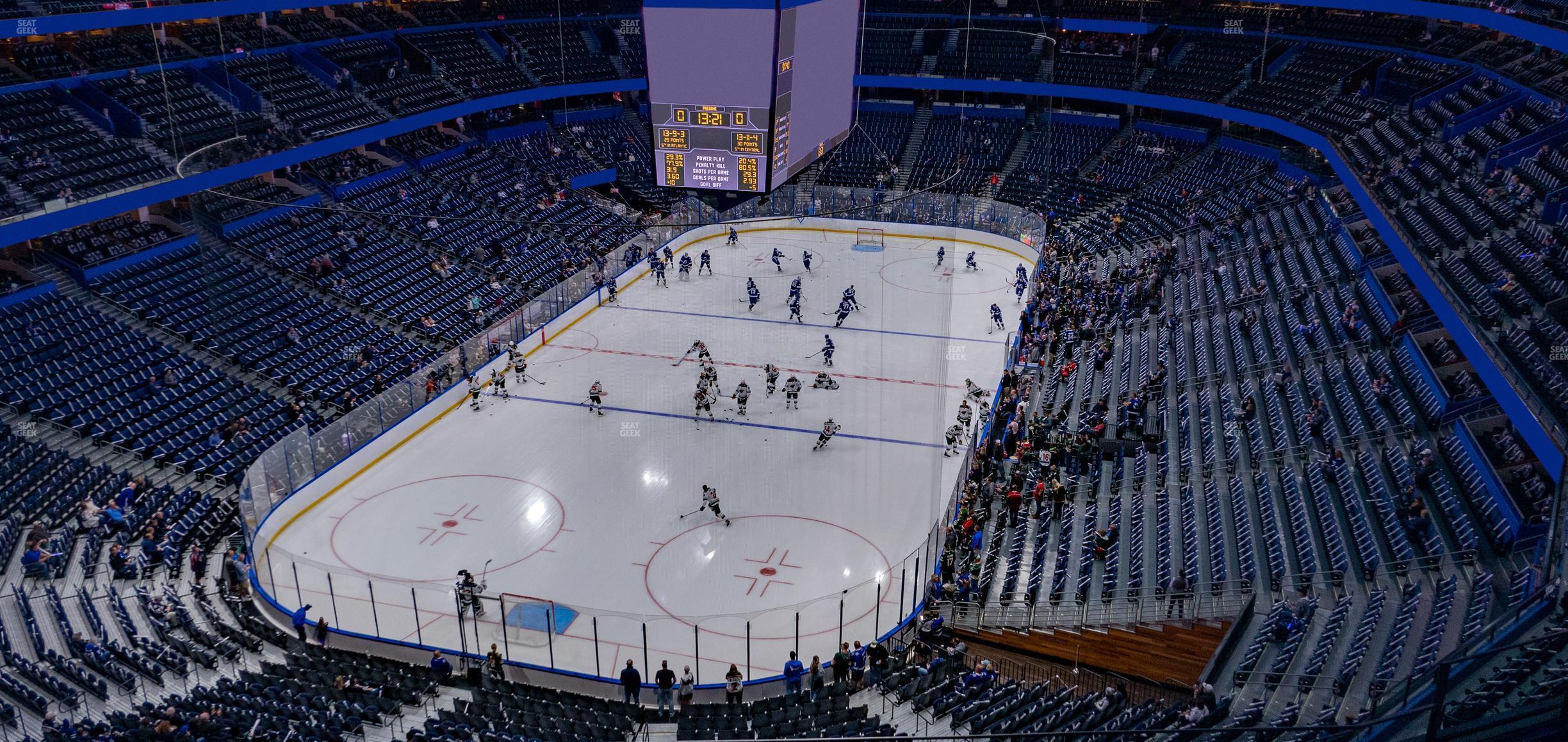 Seating view for Amalie Arena Section 307