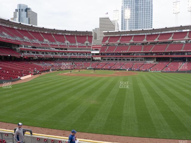 Seating view for Great American Ball Park Section 142