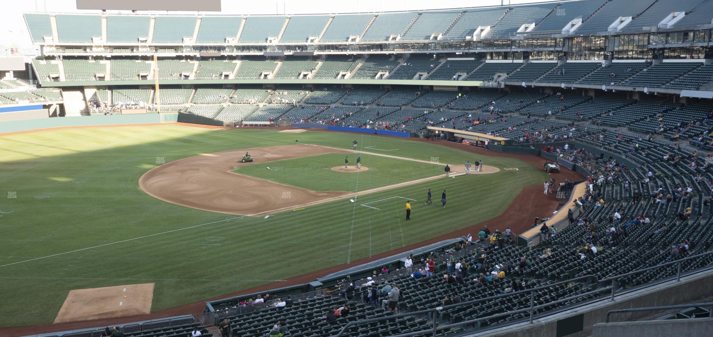 Seating view for Oakland Coliseum Section 226