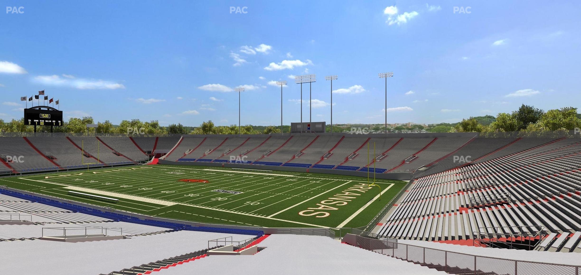 Seating view for War Memorial Stadium (Little Rock) Section 21