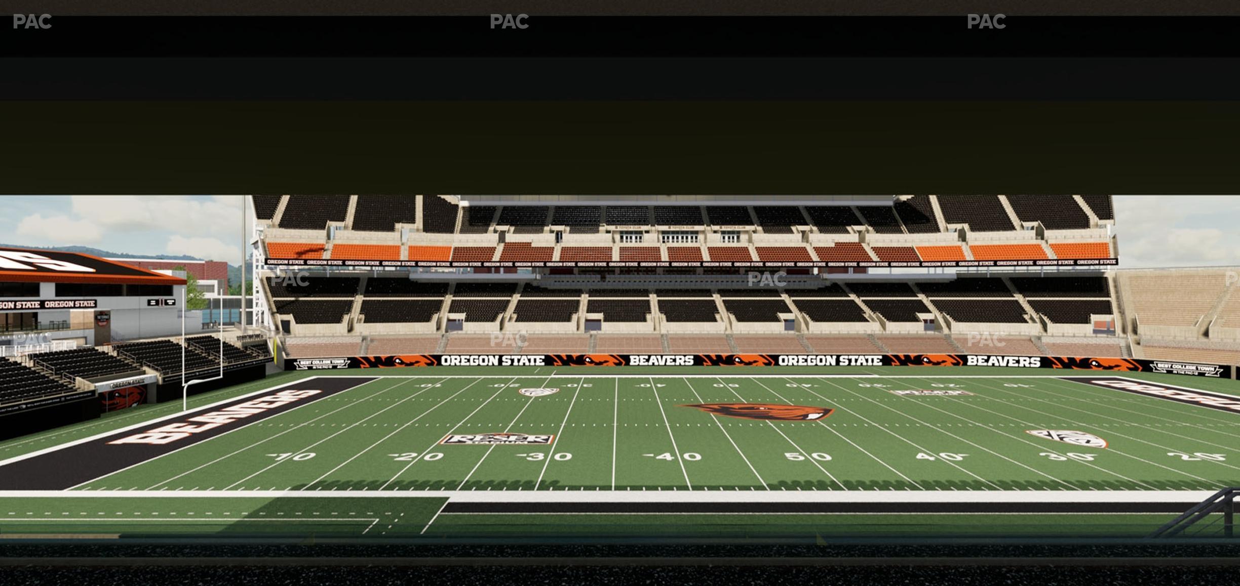 Seating view for Reser Stadium Section Box 24