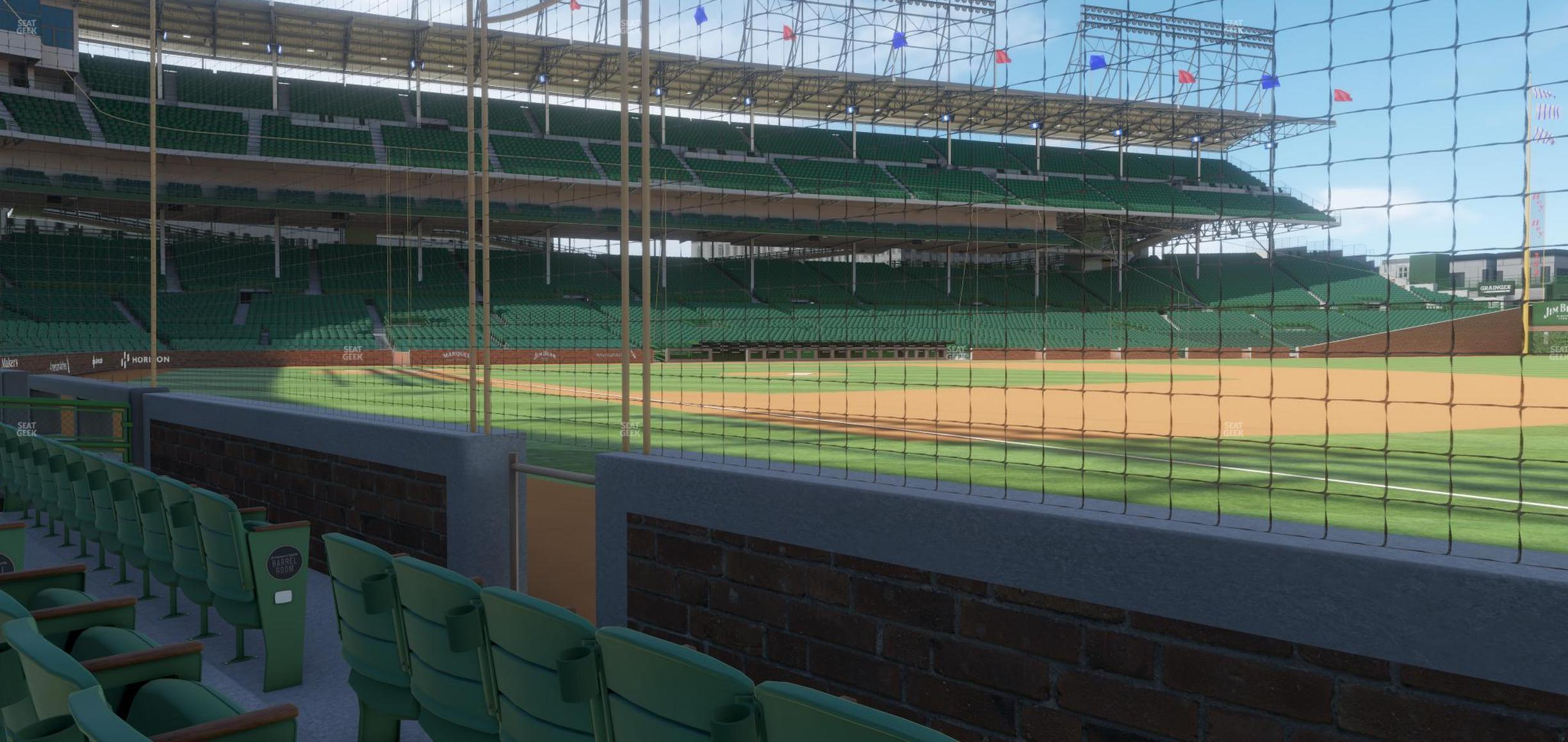 Seating view for Wrigley Field Section Makers Mark Barrel Room 28