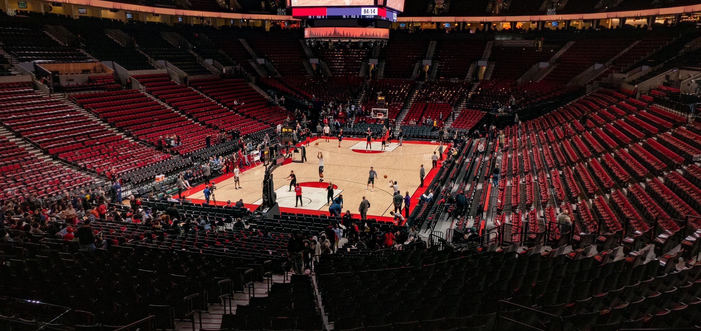 Seating view for Moda Center Section 222