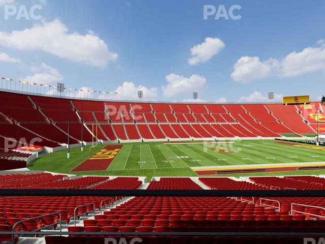 Seating view for Los Angeles Memorial Coliseum Section 108 B