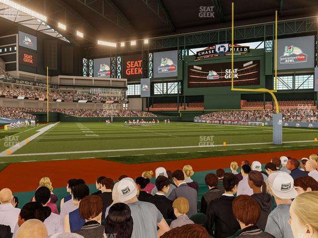 Seating view for Chase Field Section F