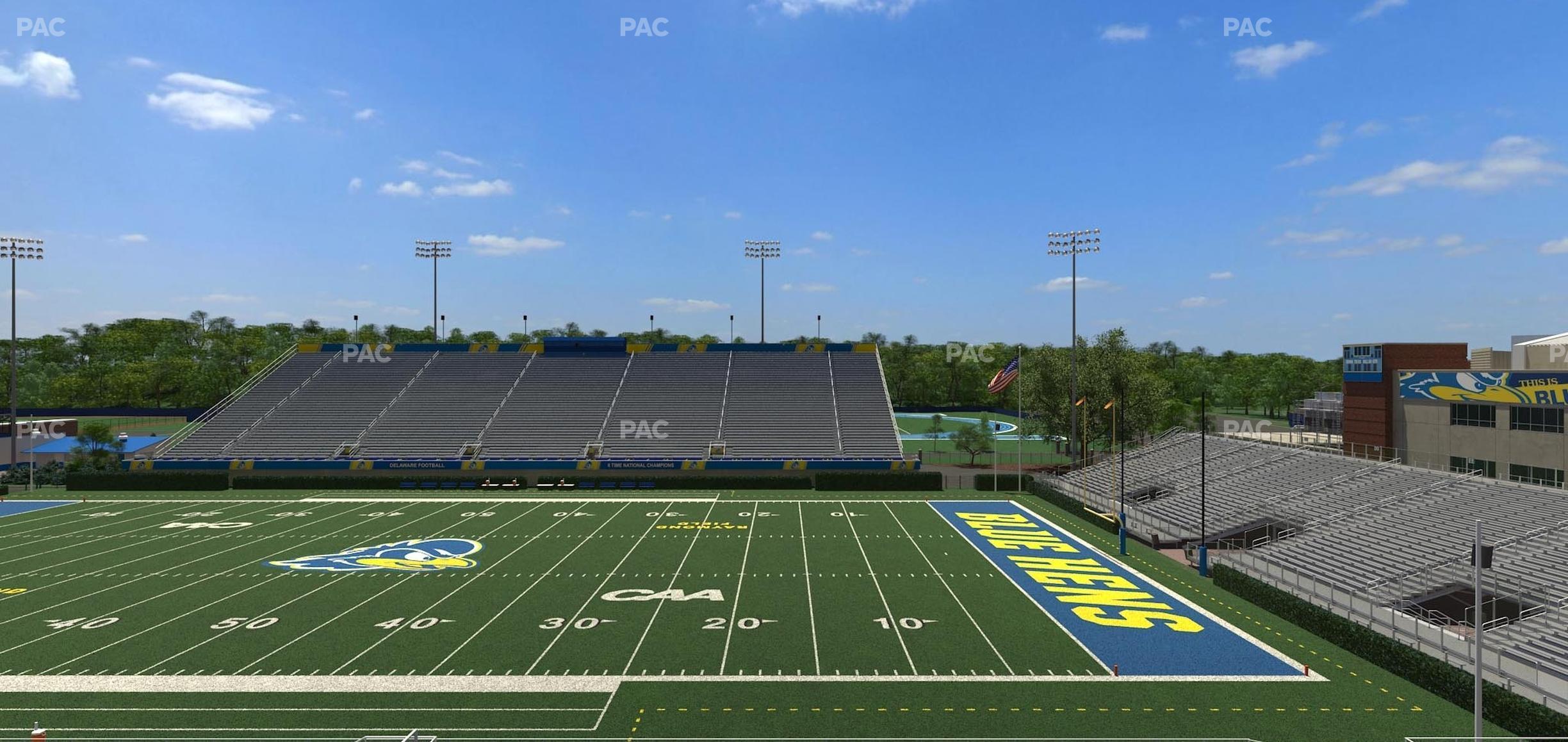 Seating view for Delaware Stadium Section B