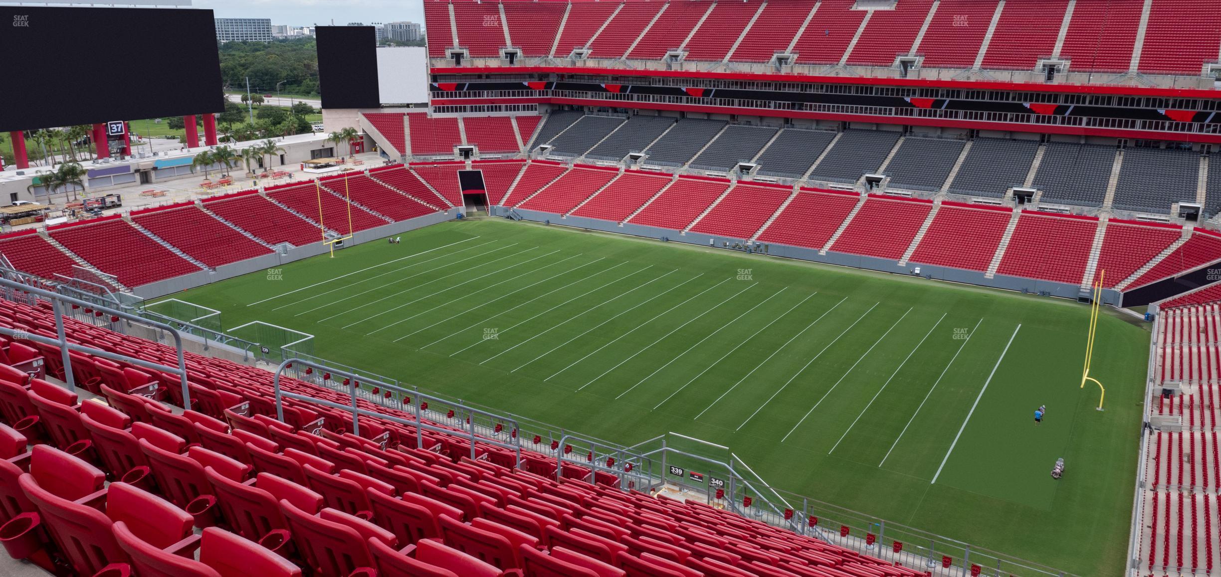 Seating view for Raymond James Stadium Section 340