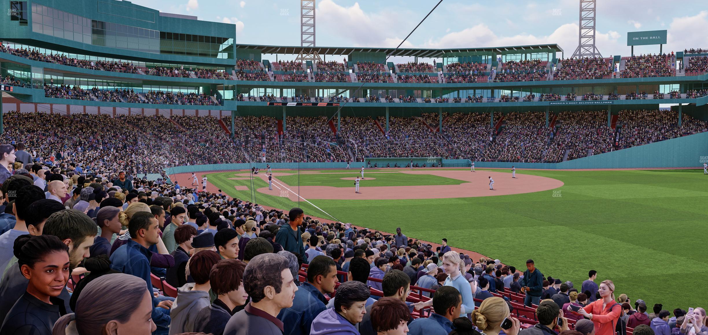 Seating view for Fenway Park Section Right Field Box 93