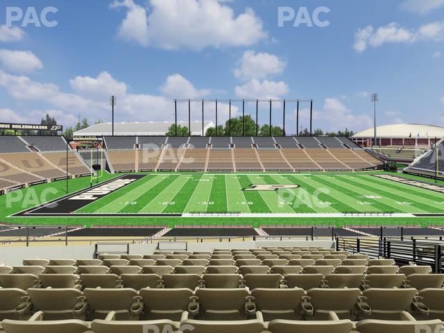 Seating view for Ross Ade Stadium Section Shively Club 2