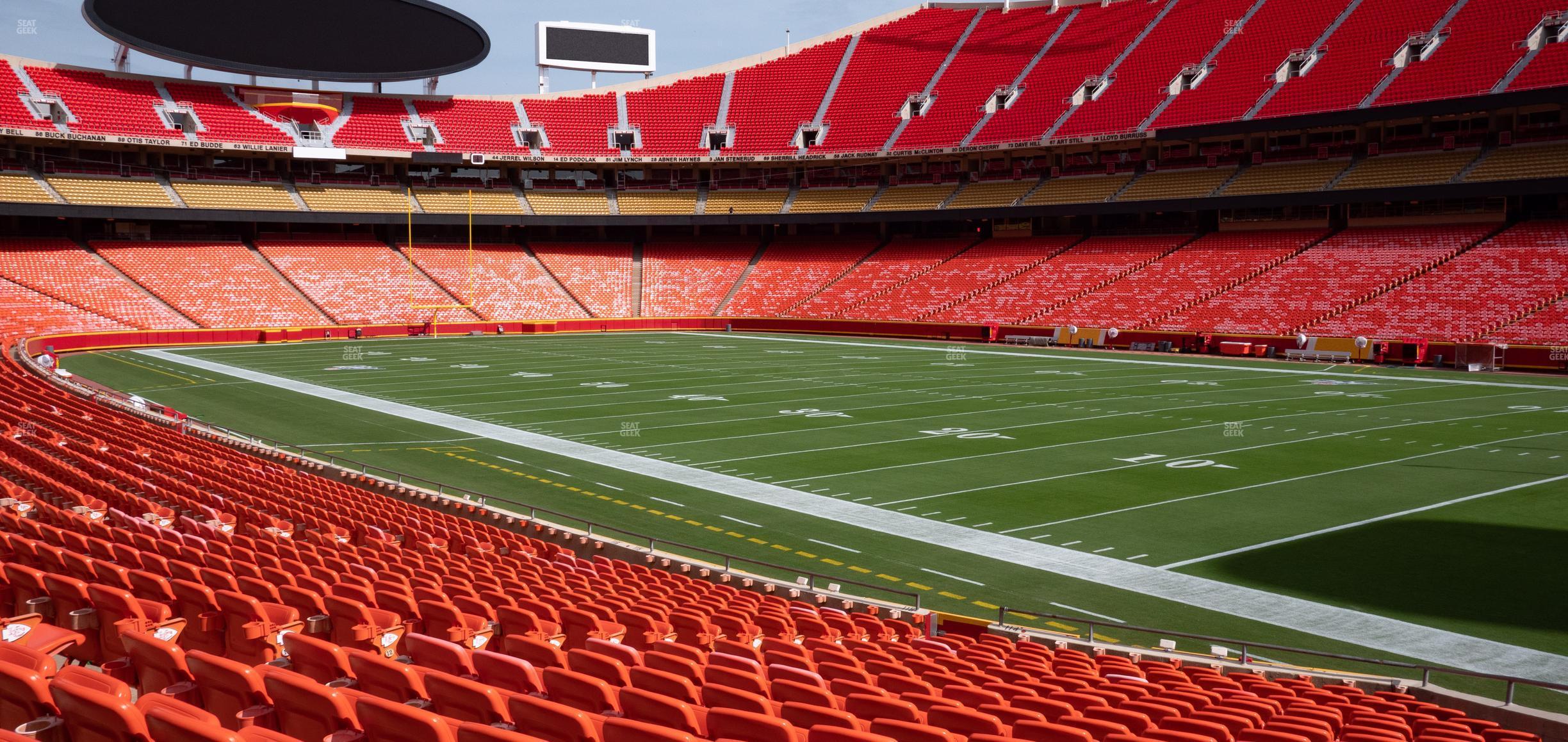 Seating view for GEHA Field at Arrowhead Stadium Section 114