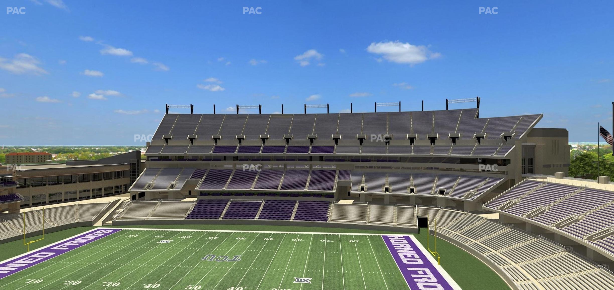 Seating view for Amon G Carter Stadium Section Legends Club 328