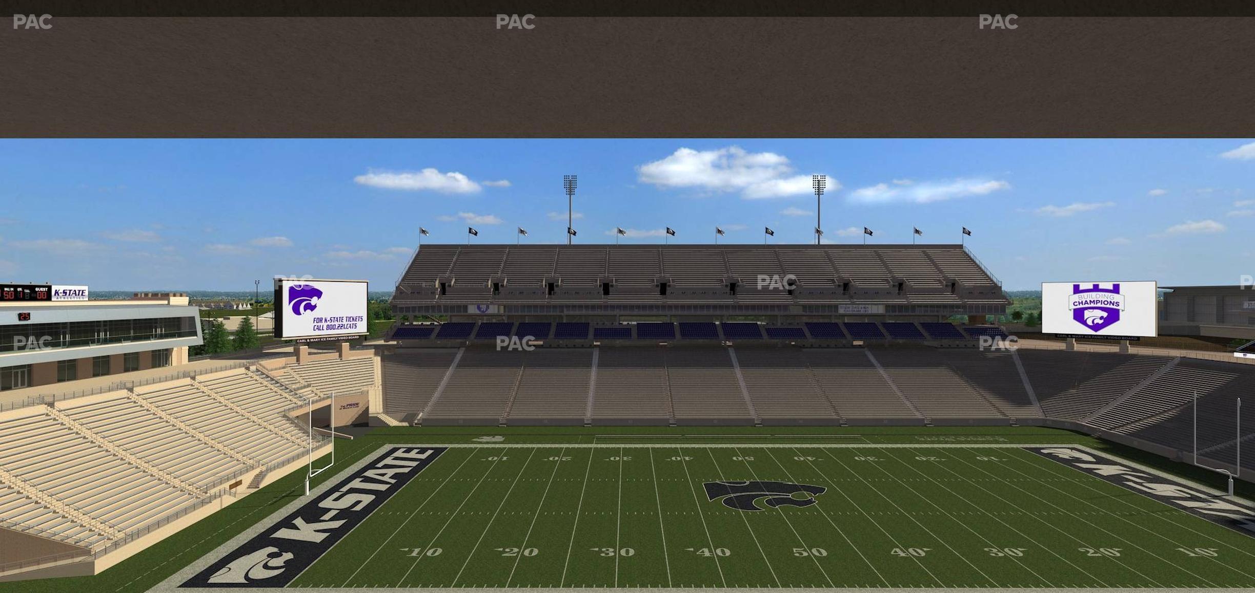 Seating view for Bill Snyder Family Stadium Section Loge 313