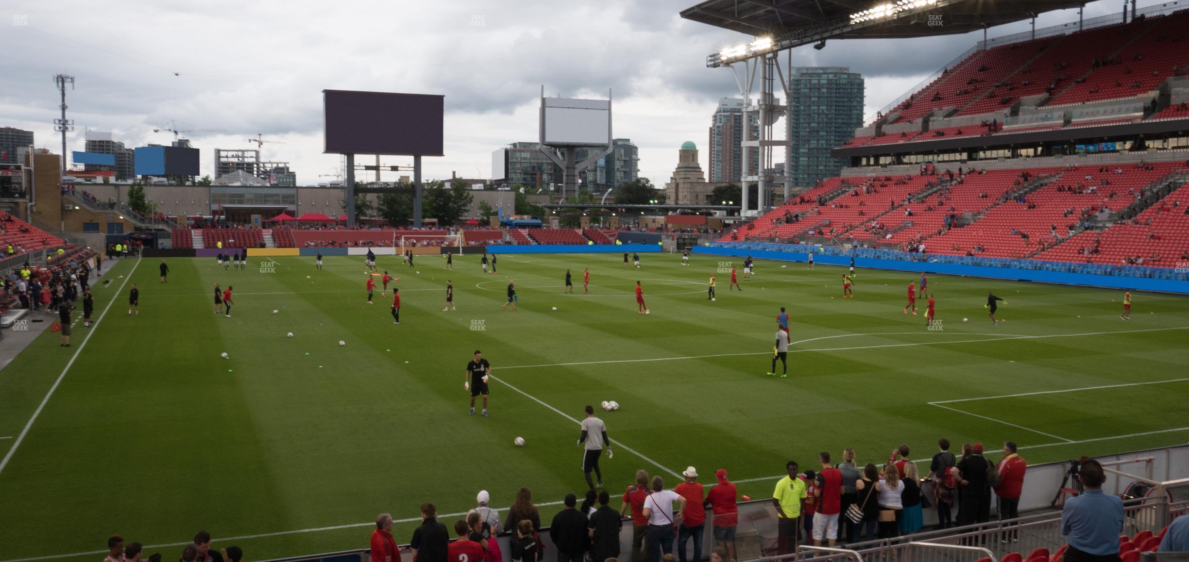 Seating view for BMO Field Section 117