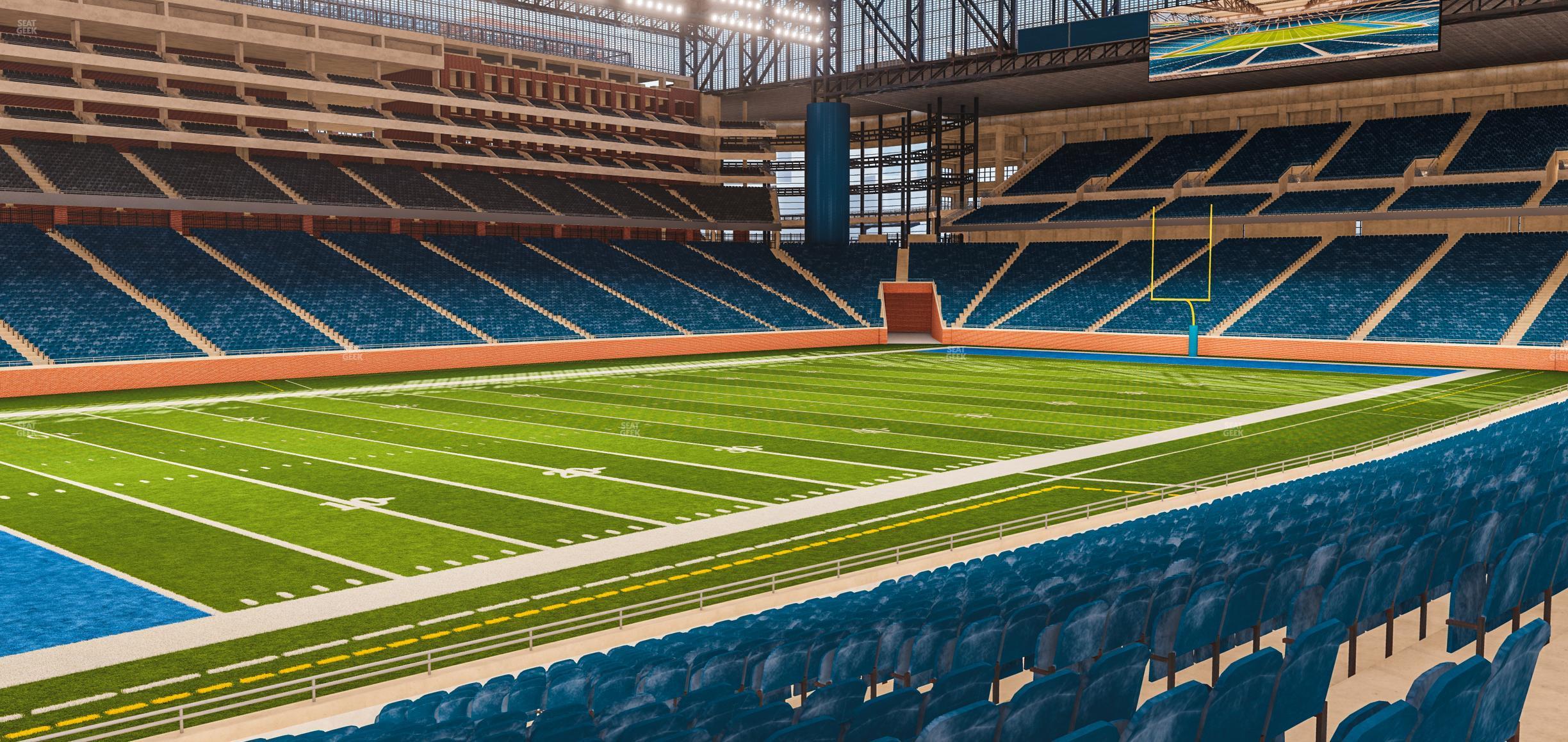 Seating view for Ford Field Section 122