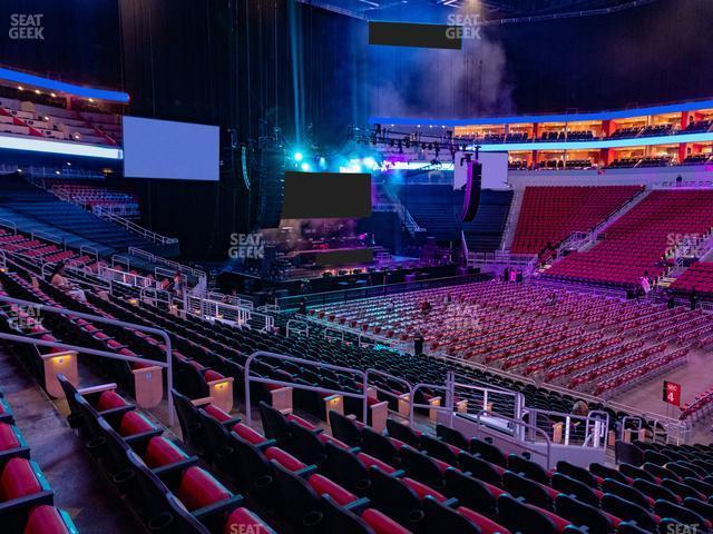 Seating view for KFC Yum! Center Section 115