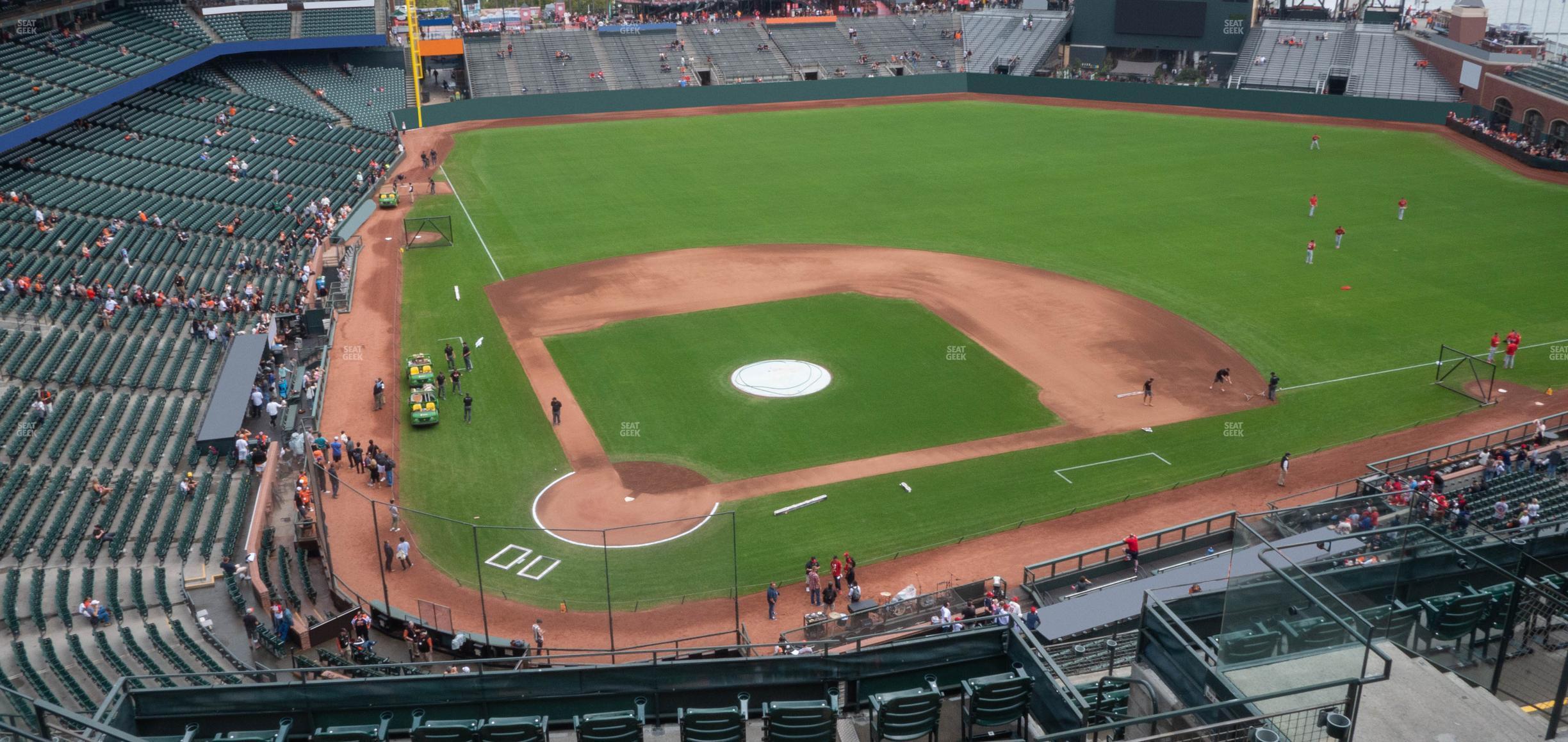 Seating view for Oracle Park Section View Reserved 312