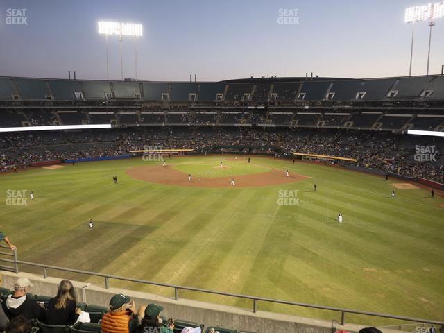 Seating view for Oakland Coliseum Section 239