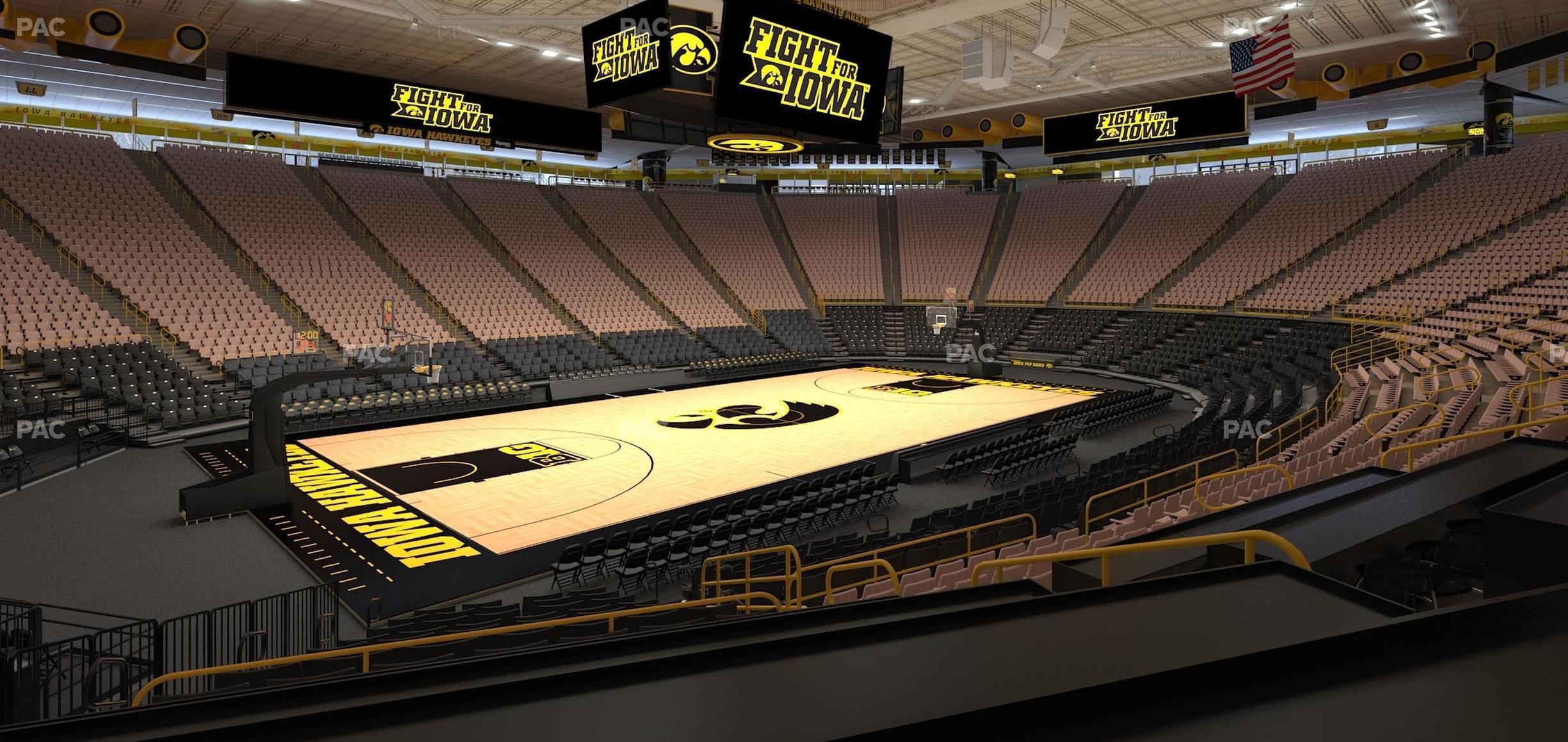 Seating view for Carver-Hawkeye Arena Section Cc