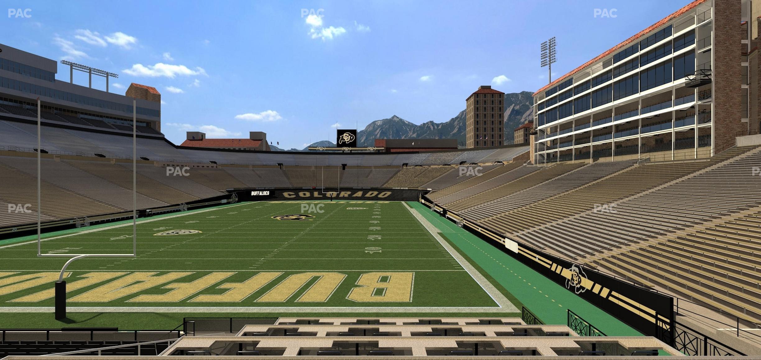 Seating view for Folsom Field Section Loge Box 177