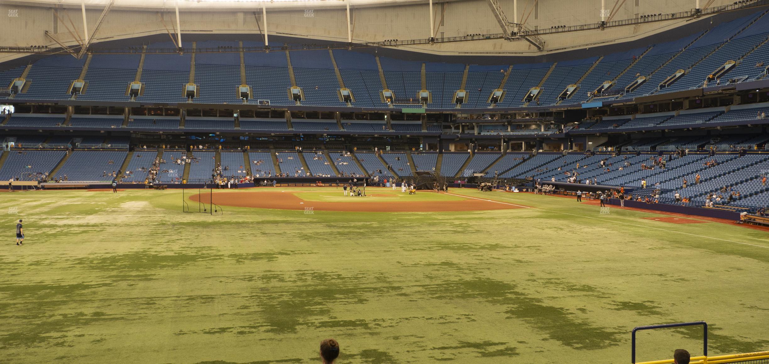 Seating view for Tropicana Field Section 145