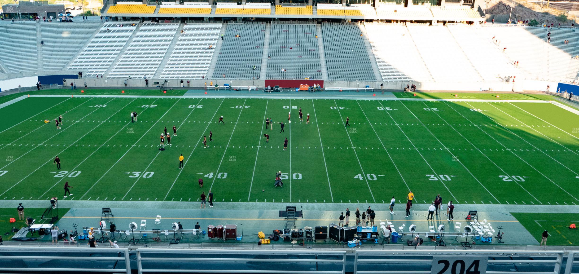 Seating view for Mountain America Stadium Section 204