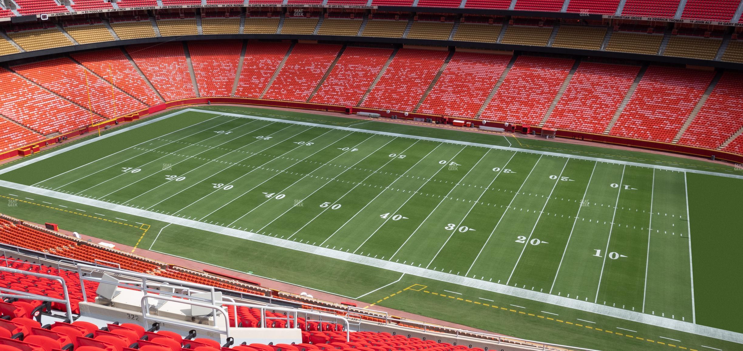 Seating view for GEHA Field at Arrowhead Stadium Section 321