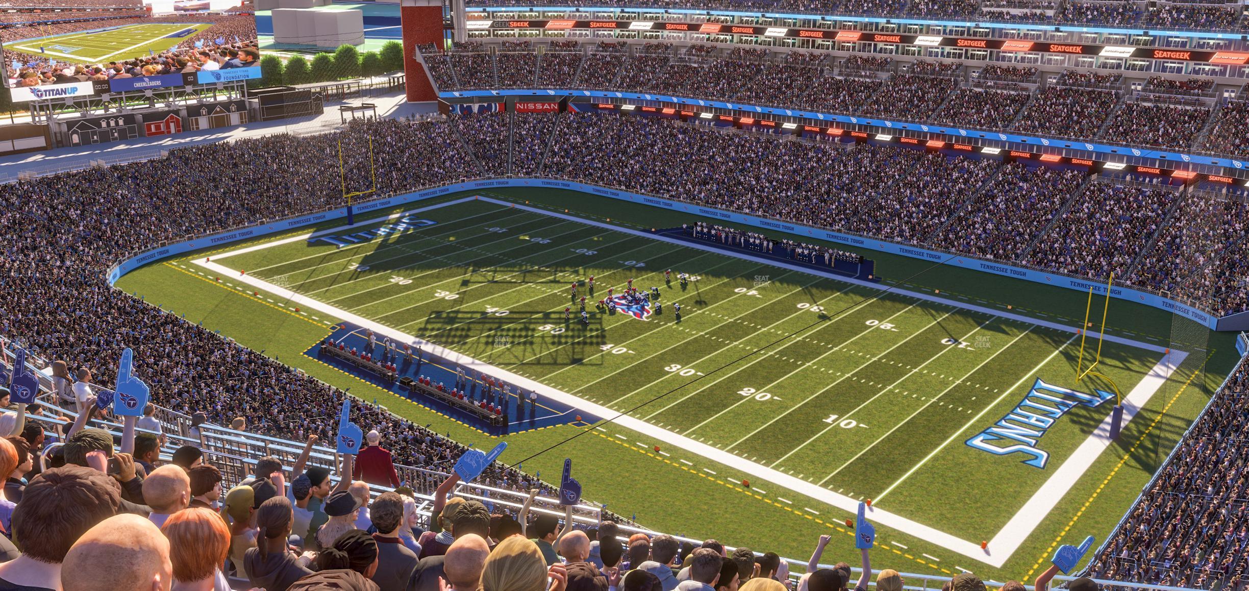 Seating view for Nissan Stadium Section Upper 307