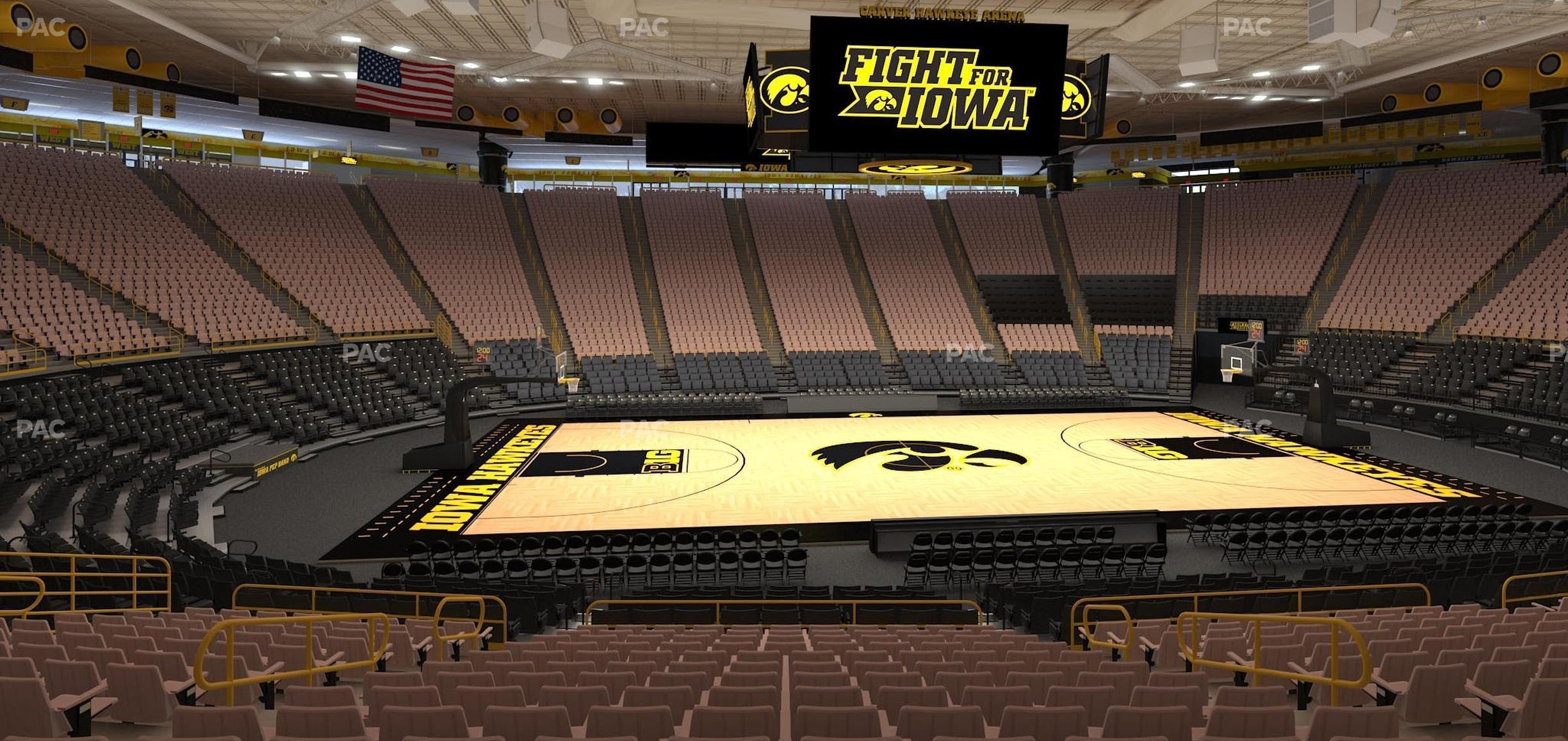 Seating view for Carver-Hawkeye Arena Section N