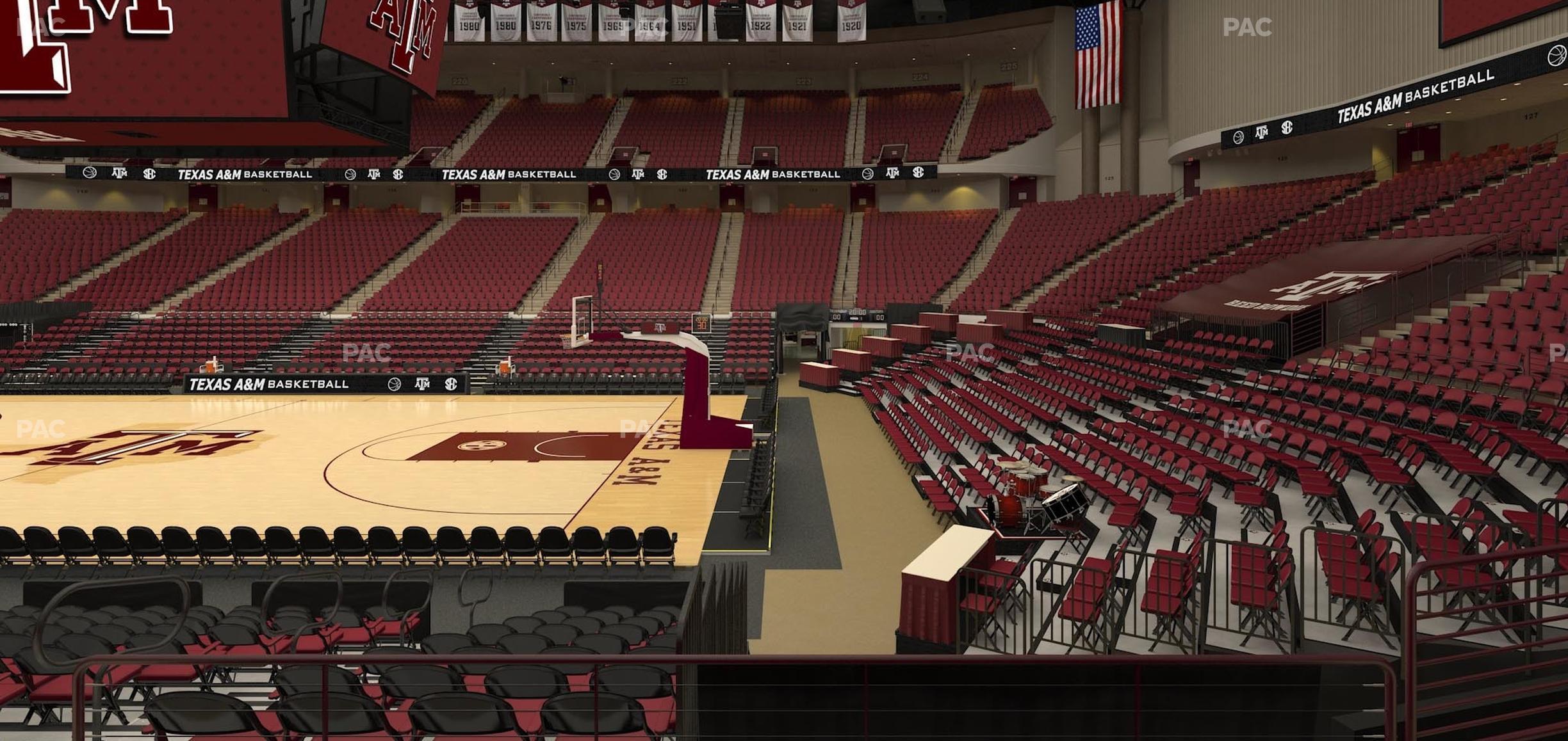 Seating view for Reed Arena Section 103