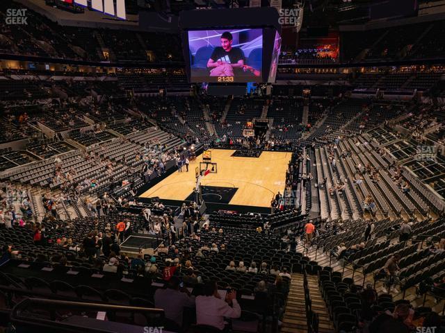 Seating view for Frost Bank Center Section 128