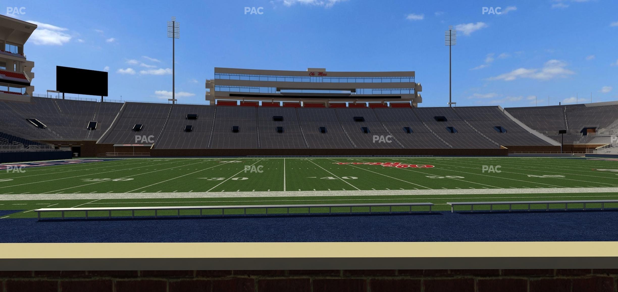 Seating view for Vaught Hemingway Stadium Section Chairback P