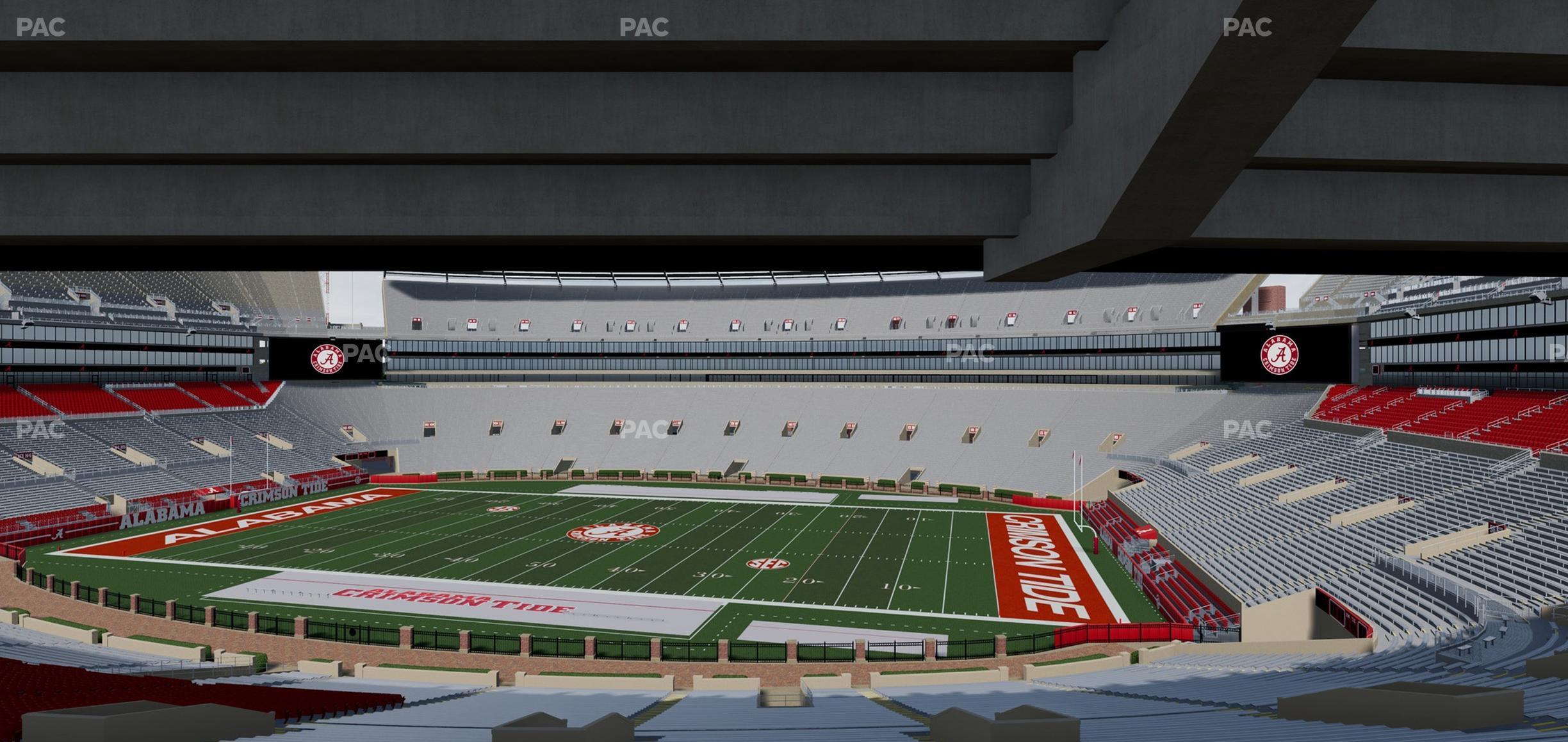 Seating view for Bryant Denny Stadium Section Terrace Club 2