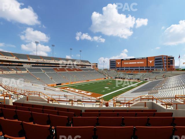 Seating view for Darrell K Royal - Texas Memorial Stadium Section Terrace Club 13