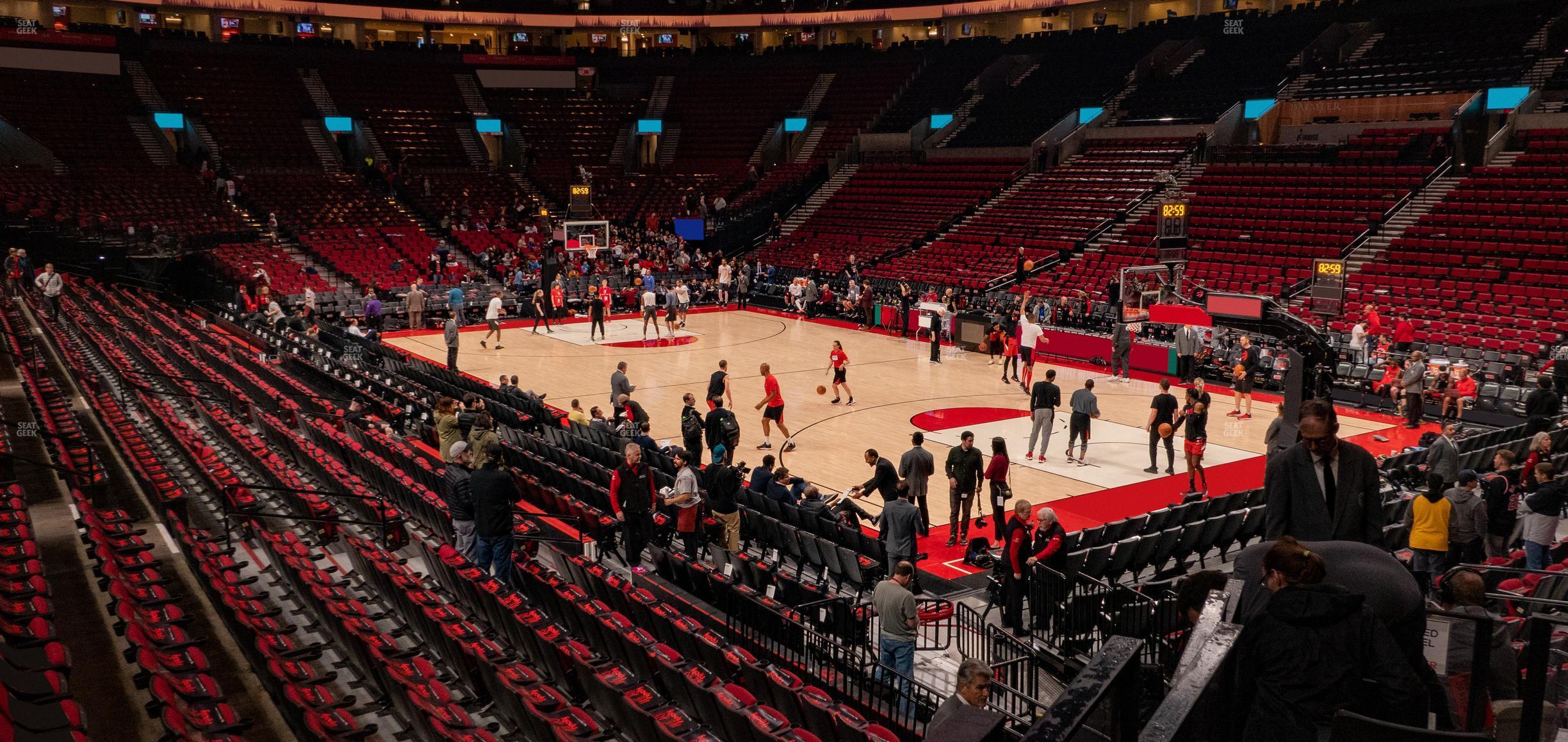 Seating view for Moda Center Section 109