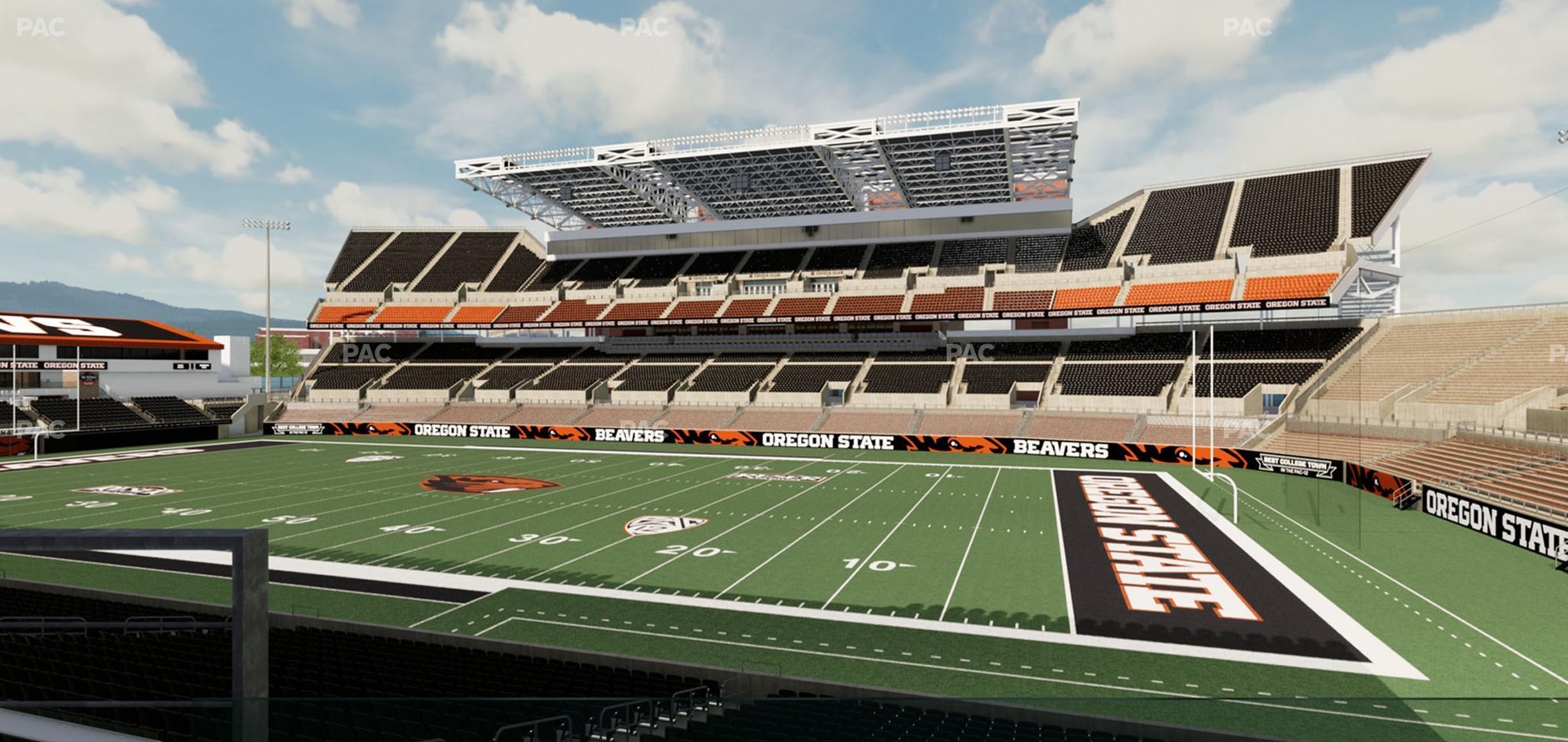 Seating view for Reser Stadium Section West Loge 19