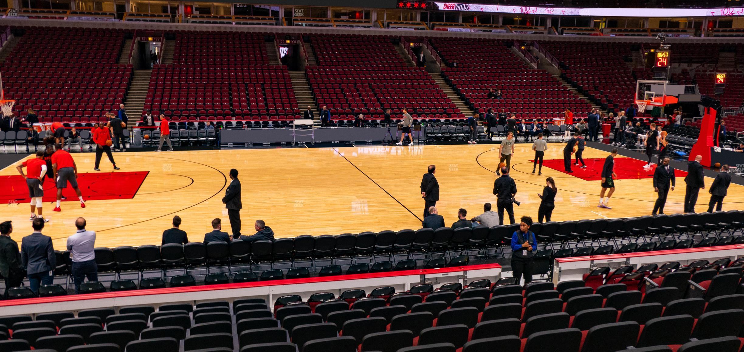 Seating view for United Center Section 112