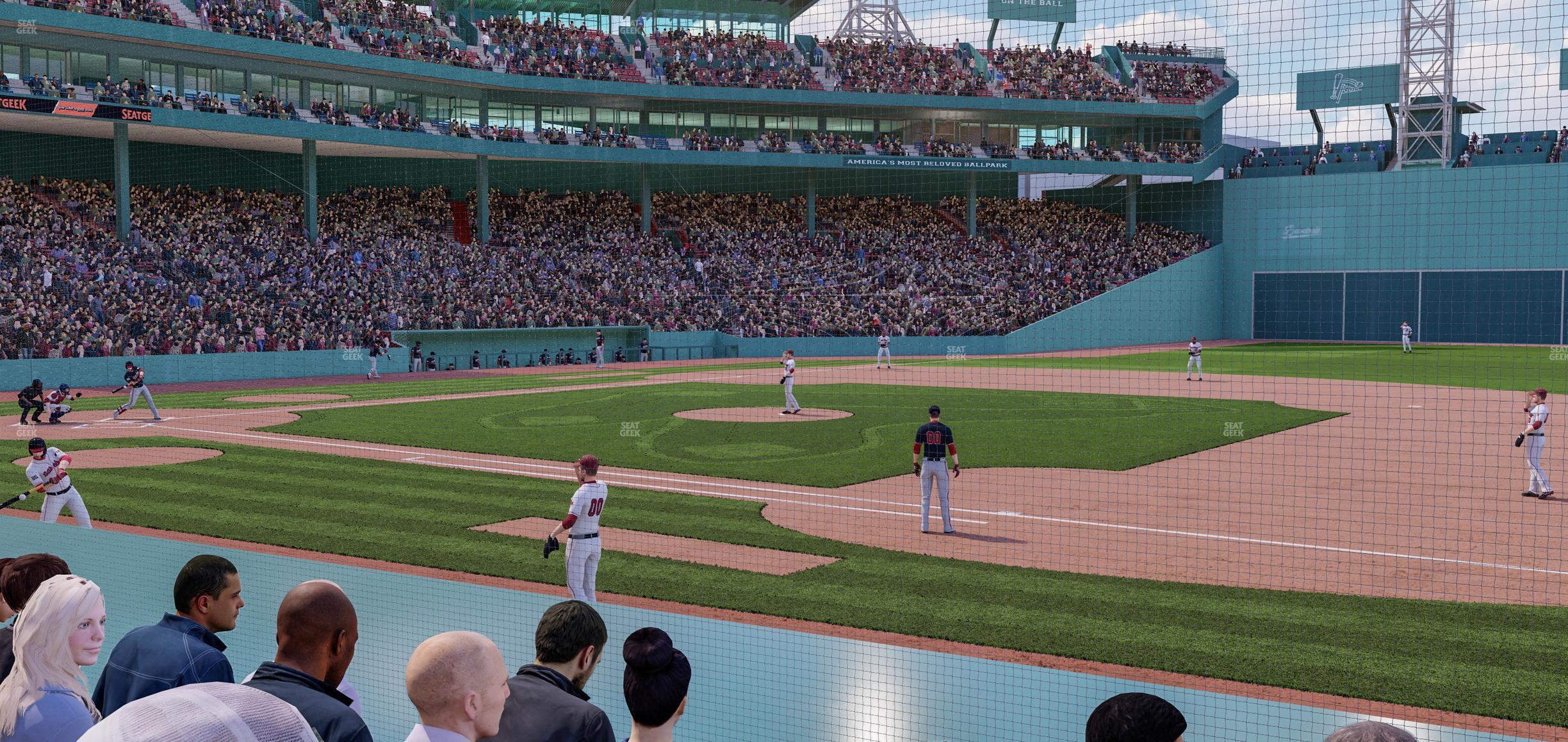 Seating view for Fenway Park Section Field Box 21