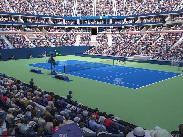 Seating view for Arthur Ashe Stadium Section 62