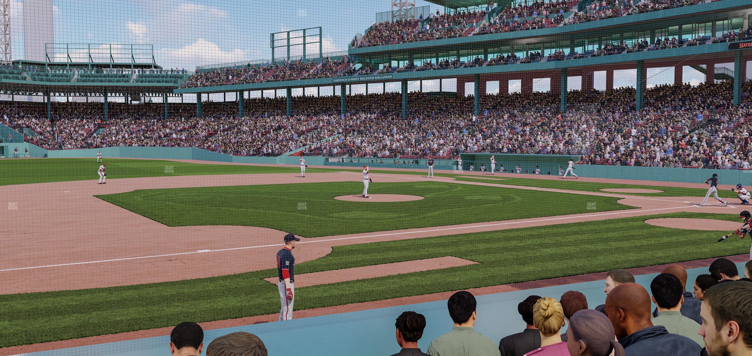 Seating view for Fenway Park Section Field Box 67