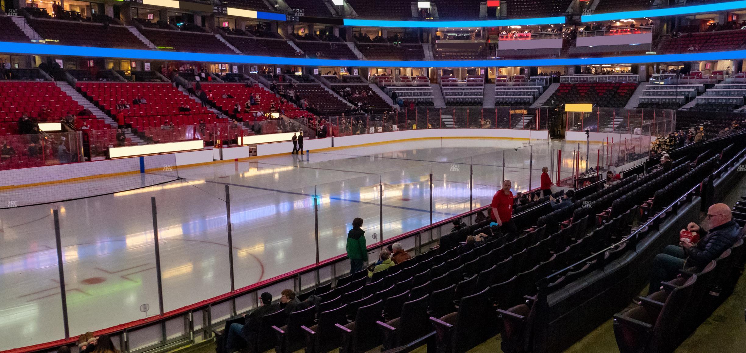 Seating view for Canadian Tire Centre Section 119