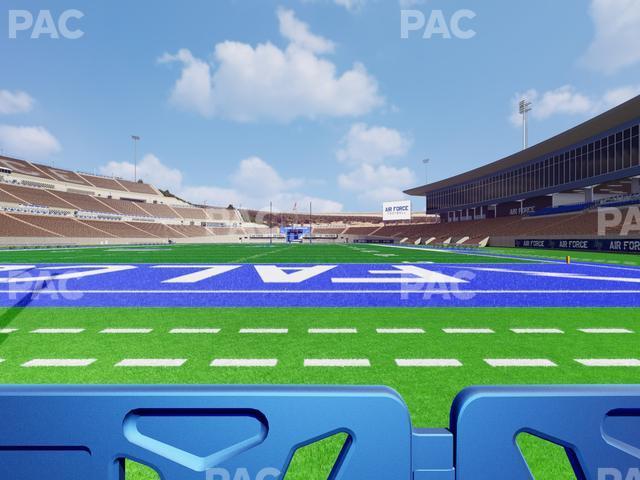 Seating view for Falcon Stadium Section Field Box 3