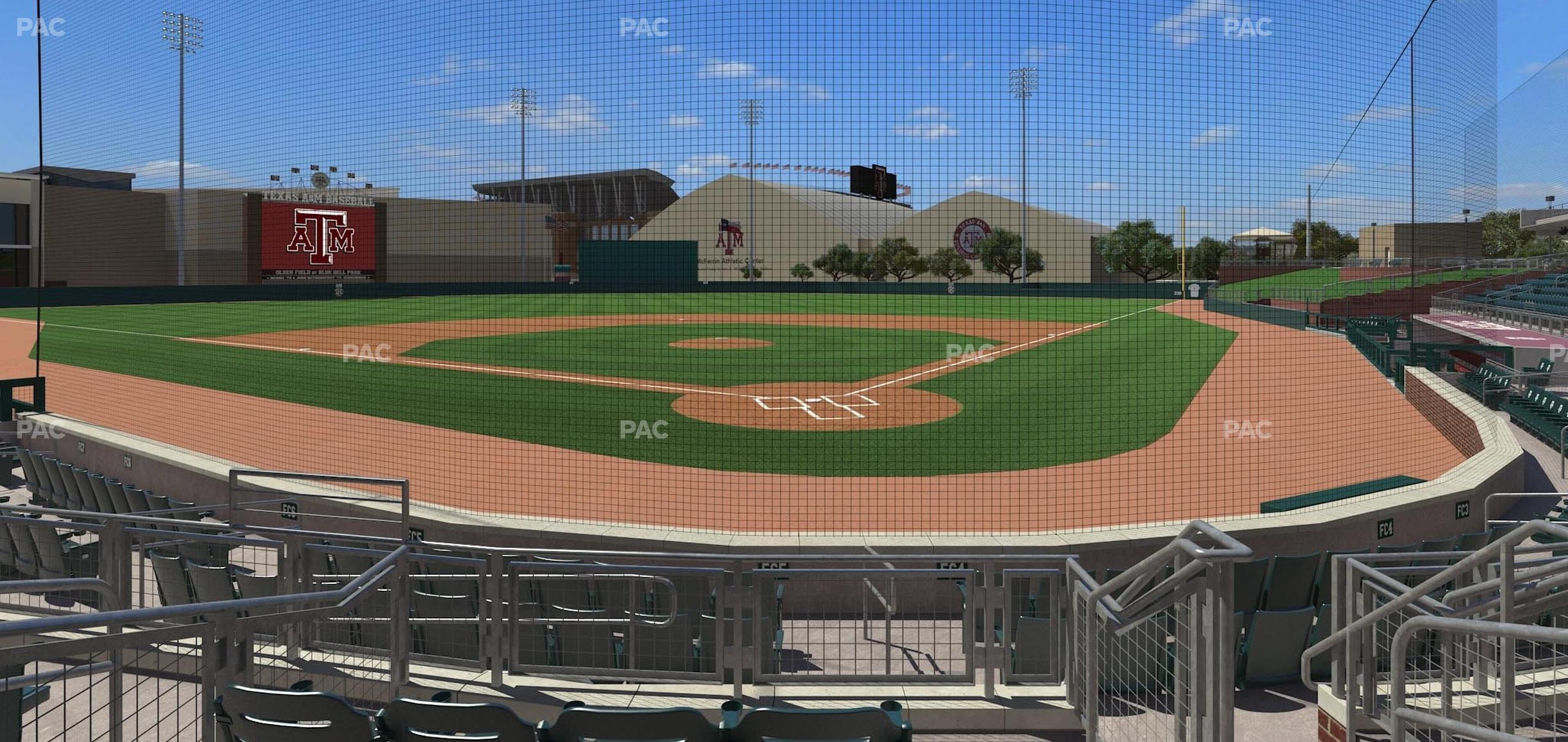 Seating view for Olsen Field at Blue Bell Park Section Stadium Club 108