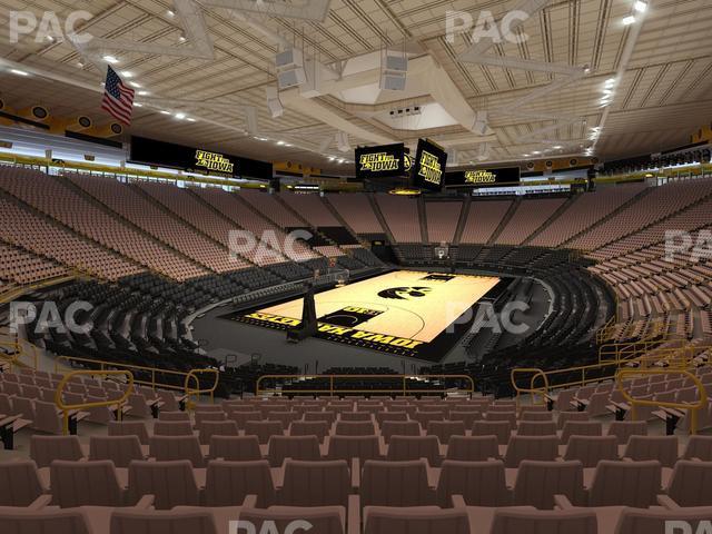 Seating view for Carver-Hawkeye Arena Section J